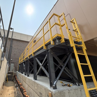 FRP platform, GRP platform, Generator access platform, dynaform structural shapes